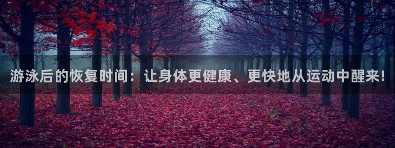 球友体育软件：游泳后的恢复时间：让身体更健康、更快地从运动中醒来!