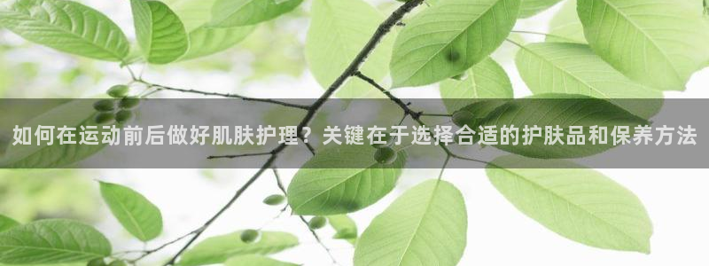 球友体育app官方下载最新版本2024：如何在运动前后做好肌肤护理？关键在于选择合适的护肤品和保养方法